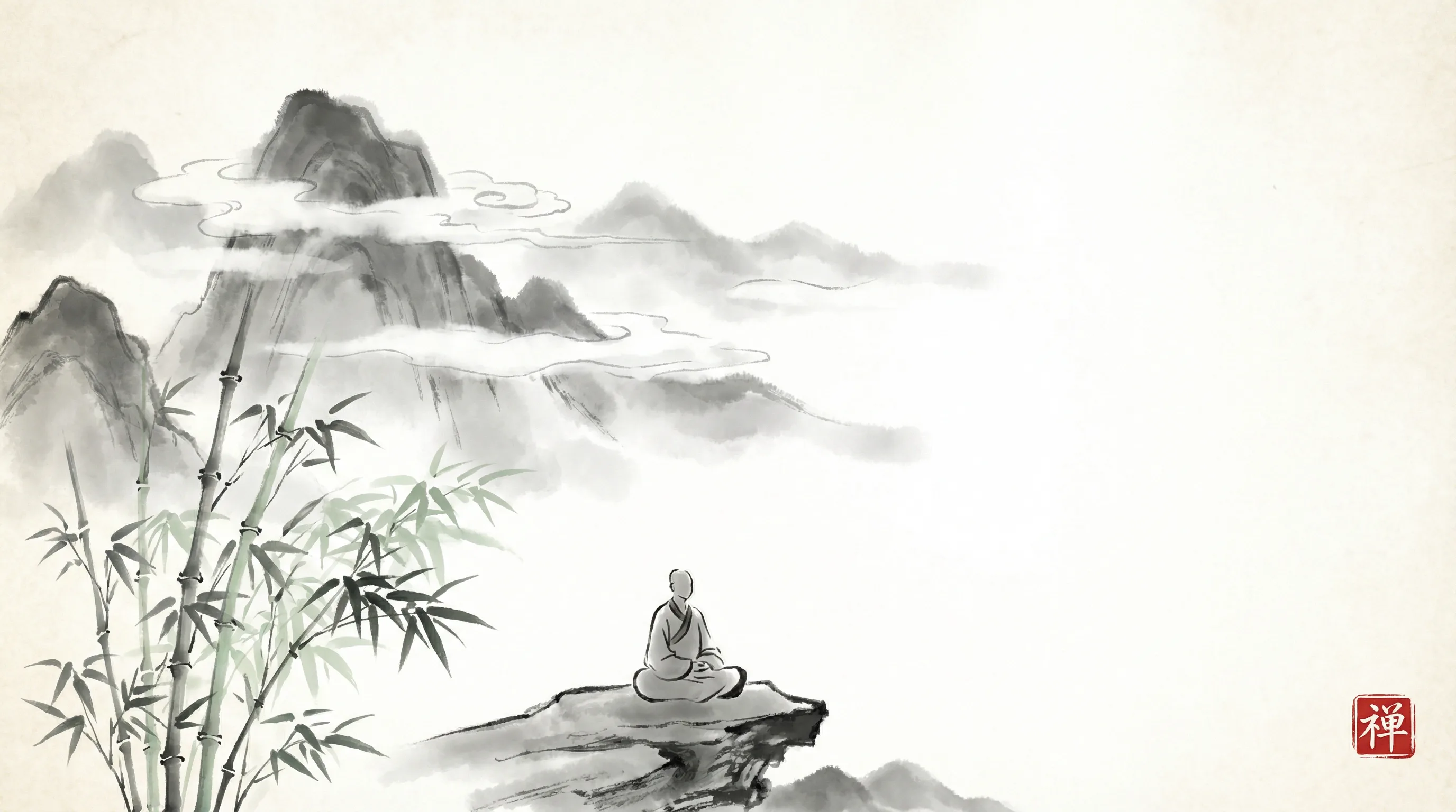 澳洲幸运十 书斋水墨山水全景